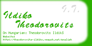 ildiko theodorovits business card