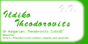 ildiko theodorovits business card